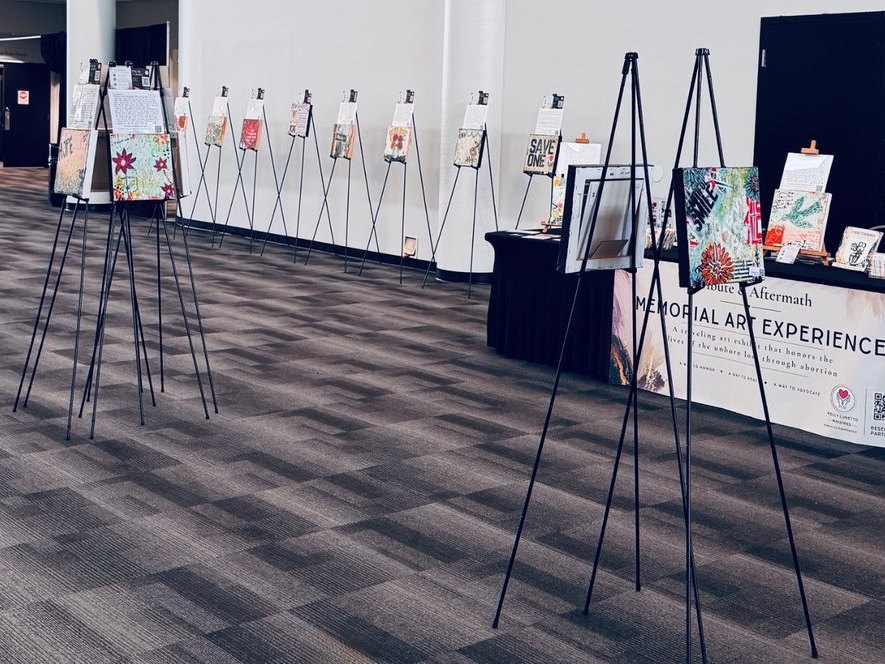 The exhibit hall