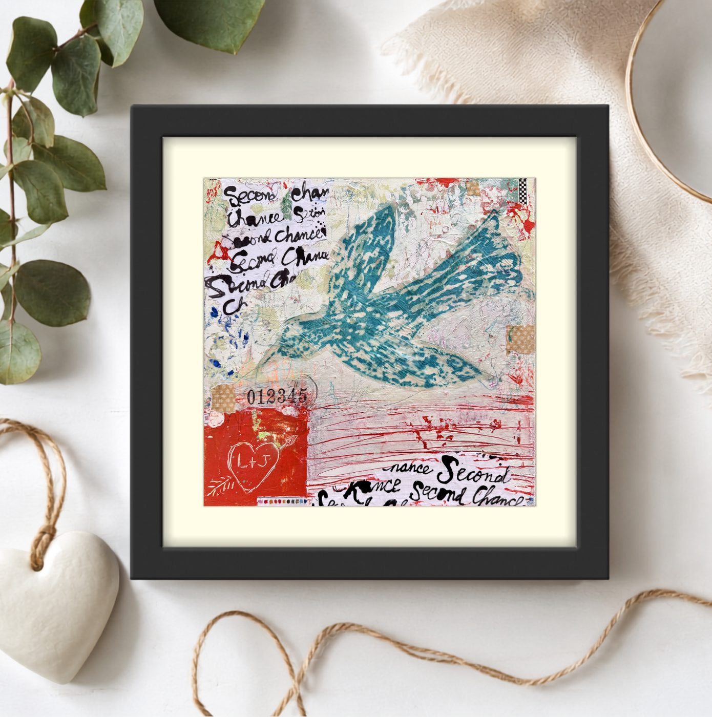 Framed tribute print keepsake